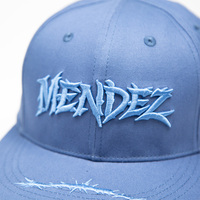 Gorra Snapback Personalizada con Bordado 3D en Relieve, Letras Góticas y Espinas, Gorra Hip Hop de Visera Plana para Hombre, Moda Urbana