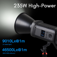 TOLIFO SK-200DRGB 200W Lampe LED COB RGB portable pour tournage, photographie et vidéo, compatible batterie V-Mount pour photographie en extérieur