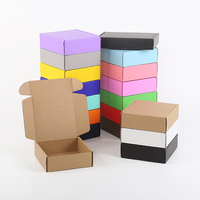 Boîte d'emballage pour chaussettes extra-épaisses avec logo personnalisé, en carton ondulé recyclé, gaufré, blanc, bleu, noir, rouge, rose