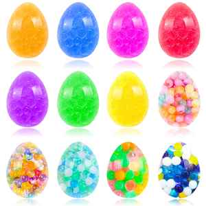 TPR Easter Venting Water - Bead Eggs, Squeeze - and - Play Soft Gel Adult Squeezing Balls, Grape - Style Decompression Toys - Product Image 5