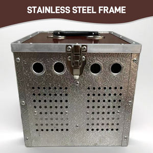 Fabrika satış 3 delik güvercin kafes tasarım kuş Coops güvercin üreme kafesi eğitim Pet için - Product Image 6