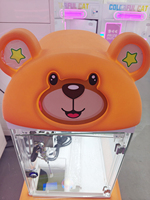 Commercial Leon métal enfants distributeur prix à jetons en peluche Mini receveur griffe grue jouet poupée jeu d'arcade Machine facture accepteur