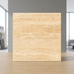 Carreaux de sol en porcelaine vitrifiée effet marbre Aramani Seal, céramique brillante 60x60cm par Vistaar - Product Image 6