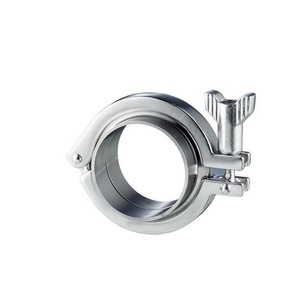 Conexión Sanitaria de Acero Inoxidable 304/316, Cabeza Hexagonal Plateada, Superficie Lisa, Conexión Rápida, Personalizable, para Tubos y Tuberías - Product Image 1