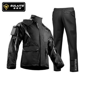 Traje de lluvia para motocicleta Sulaite, conjunto de chaqueta y pantalones impermeables para hombre, equipo de viaje para montar al aire libre - Product Image 1