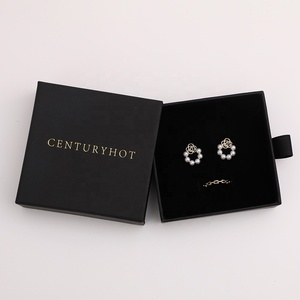 PUPPYSEW 9x9 cm Boîte à Bijoux en Carton Emballage Personnalisé Tiroir Collier <span class=keywords><strong>Bague</strong></span> Boîte <span class=keywords><strong>avec</strong></span> Logo Personnalisé - Product Image 2