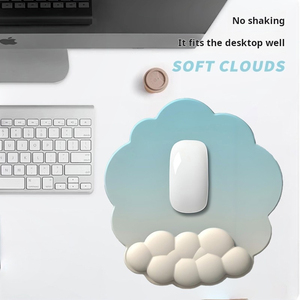 Ergonomic cổ tay phần còn lại cho bàn phím chuột mềm Bộ nhớ bọt đám mây Bàn phím đứng <span class=keywords><strong>pad</strong></span> với phần còn lại cổ tay thiết lập trong Non-Slip Silicone cơ sở - Product Image 4