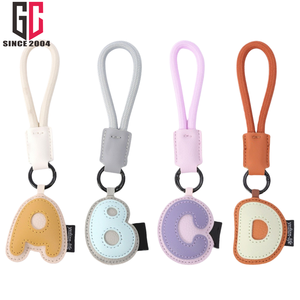 12 ans d'usine personnalisé créatif mignon Animal lettre mot PU cuir porte-clés - Product Image 5