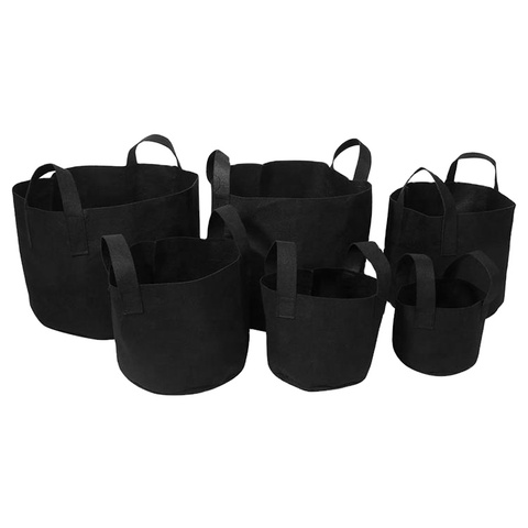 Heavy Duty Reusable Biodegradable Felt Non-Woven Grow Bags for Agricultural Planting for Potatoes & Vegetables