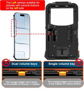 Funda Impermeable <span class=keywords><strong>para</strong></span> Teléfono de Buceo de 50 Pies con Botón de Volumen Izquierdo <span class=keywords><strong>para</strong></span> <span class=keywords><strong>iPhone</strong></span> 13 <span class=keywords><strong>14</strong></span> 15 16 17 <span class=keywords><strong>Pro</strong></span> <span class=keywords><strong>Max</strong></span>, Compatible con Trípode y Luz de Relleno - Product Image 5
