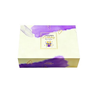 Caja de Papel Rígida Plegable Magnética con Logotipo Personalizado, Color Morado, Impresa a Color, Plegable, de Cartón Duro, Forrada con Esponja, para Marco de Fotos