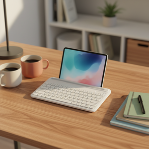 <span class=keywords><strong>คีย์บอร์ด</strong></span> USB ไร้สาย <span class=keywords><strong>คีย์บอร์ด</strong></span>พลาสติกสำหรับสำนักงานธุรกิจ สำหรับแล็ปท็อป โทรศัพท์มือถือ แมค แท็บเล็ต ไอแพด - Product Image 1