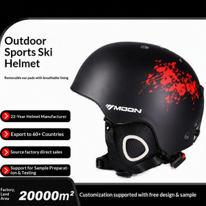 Casco <span class=keywords><strong>de</strong></span> Esquí Personalizado para Deportes <span class=keywords><strong>de</strong></span> Nieve, Certificado con Estándares Europeos CE y Estadounidenses CPSC, Material PCEPS Moldeado en una Sola Pieza, Unisex, Protección para Adultos - Product Image 3
