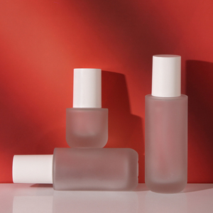 Lot Disponible Matériau d'Emballage Kit de Soins de la Peau Flacon Vide en Verre Givré pour Essence, Lotion, Spray, Crème Visage Logo Imprimable - Product Image 4