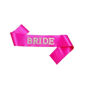 Bridal Veil Set for Bride to Be Pearl Letter with Diamond Ribbon Wedding <strong>Party</strong> Accessory <strong>Bachelorette</strong> Set - Product Image 5