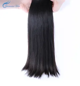 Guarantee hair raw virgin human hair double drawn hair straight with full ends natural color