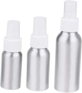 Custom 30ml 100ml Aluminum Perfume <b>Spray</b> Bottle with Aluminum <b>Silver</b> Fine Mist <b>Spray</b> Pump Cosmetic Metal Bottle - Product Image 3