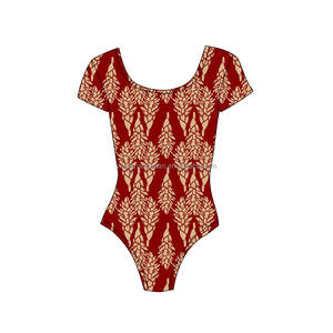 أزياء مخصصة هاواي مطبوعة للفتيات الصغيرات رومبير بلا أكمام نسيج اليوغا للأطفال ملابس جسم الطفل بذلة - Product Image 4