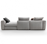 Grands ensembles de canapés modulables en tissu Dernier modèle de luxe moderne de style italien Meubles de canapé de salon