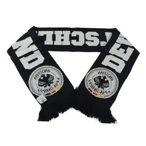 Customized autumn and winter warm trend men's and women's football club Gaoke heavy knitted scarf