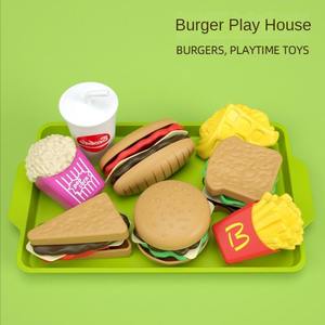 Juguete de Simulación de Restaurante Occidental con Mini Hamburguesas y Papas Fritas, Modelo de Cocina, Regalo de Cumpleaños para Niños de 4 a 6 Años - Product Image 2