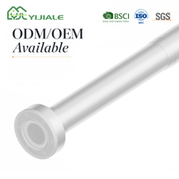 YIJIALE Source Factory Tringle à rideau télescopique extensible 25mm 27.6-82.7in à haute capacité de charge pour porte