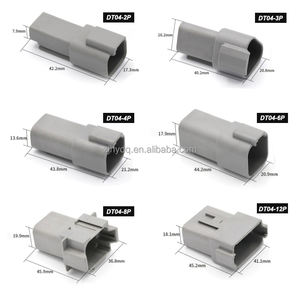 Conector de Cable Automotriz <span class=keywords><strong>Deutsh</strong></span> de 12 Pines, IP67, Impermeable, Contacto de Cobre, Conectores Sellados Hembra y Macho, DT04-12P, DT06-12S - Product Image 6