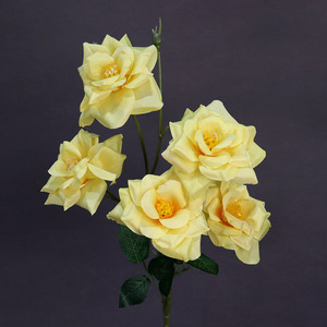 Fleurs artificielles jaunes pour mariage, décoration de salle de mariage, vitrine de centre commercial, arrière-plan, allée fleurie. - Product Image 4