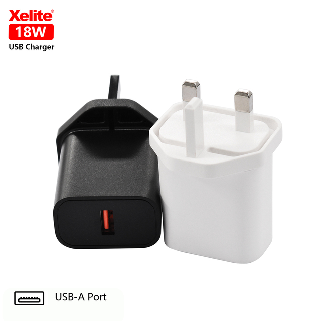 18W Max QC3.0 Charger Quick Charger Portable Adaptor Fast Charging Usb a Adapter for Travelling