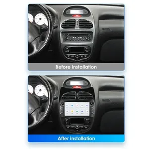 Android 12 đài phát thanh xe cho Peugeot 206 206cc 206sw 2000-2008 Máy nghe nhạc đa phương tiện GPS navigation 7 inch với các nút Carplay headunit - Product Image 4