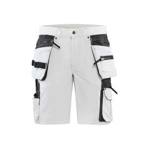 BLAKLADER - 108816451098C54 4-way-<b>stretch</b> painter's <b>shorts</b> White/Dark grey - EAN 7330509750155 <b>WORK</b> TROUSERS <b>WORK</b> <b>SHORTS</b> - Product Image 1