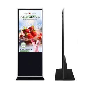 ป้ายดิจิตอล LCD แบบตั้งพื้นในอาคาร ป้องกันแสงสะท้อน หน้าจอแนวตั้ง รองรับ OEM ระบบ Android/Windows ความสว่างสูง สำหรับห้างสรรพสินค้า - Product Image 1