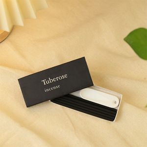 Set di incenso tascabile, bastoncini di incenso giapponese al profumo di caffè, tè e pesca con bruciatore - Product Image 4
