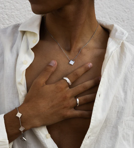 Inspire Jewelry Acero inoxidable personalizado BALEARES pulsera de plata encantos joyería para hombres y novio pulsera al por mayor - Product Image 6