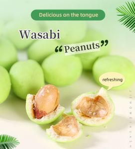 Fabrik-Großhandel Günstige Preise Beschichtete Erdnüsse mit Wasabi Snack-Food Wasabi-Erdnüsse 100g Gesalzene Erdnüsse Geröstete Gesalzene Erdnüsse - Product Image 2