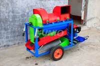 Décortiqueuse de maïs diesel tractable avec châssis de remorque pour la récolte agricole