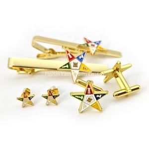 Produk Baru grosir anting-anting Masonik logam simbol OES Bintang Timur anting-anting wanita - Product Image 6