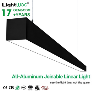 ไฟเพดานแบบปรับได้ Lightwoo 5070 3CCT ขนาด 4 ฟุต 8 ฟุต เชื่อมต่อกันได้ ไฟ LED เส้นตรง 80/60/40 วัตต์ 30K40K65K ปรับเปลี่ยนสีได้ เหมาะสำหรับคลังสินค้า โชว์รูม โรงยิม <span class=keywords><strong>โรงแรม</strong></span> - Product Image 1