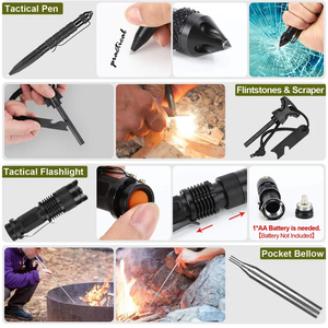 Cắm trại thiết bị <span class=keywords><strong>Survival</strong></span> <span class=keywords><strong>kit</strong></span> tốt nhất <span class=keywords><strong>Survival</strong></span> công cụ cho cắm trại ngoài trời Hoang Dã <span class=keywords><strong>Survival</strong></span> thiết bị - Product Image 5