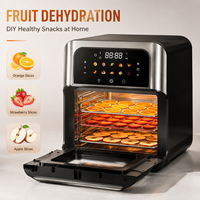 Friteuse à air numérique moderne 12L en stock, sans huile, arrêt automatique, partie intérieure résistante à la chaleur, usage domestique