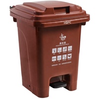 Poubelle à pédale de 60 litres en plastique, corbeille avec pied, recyclage des déchets, nouvel arrivage de 25 kg