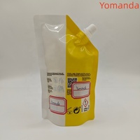 Pochette souple écologique à bec verseur imprimée en héliogravure, recyclable en PET/Nylon/PE, pour emballage liquide (shampoing, jus, cosmétiques)