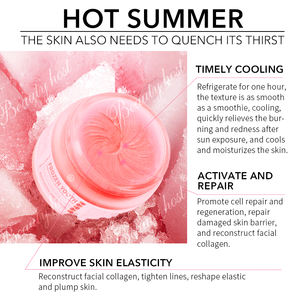 Vente en gros de crème pour le visage à usage quotidien extrait de pêche sensation de refroidissement effets hydratants cosmétiques naturels huile de jojoba à la glycérine - Product Image 5