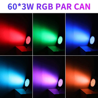 Projecteur suspendu Big Dipper LPC180 pour mariage et fête, 60*3W RGB 3 en 1 pour DJ mobile, concerts, Noël, anniversaire, bar, club et musique
