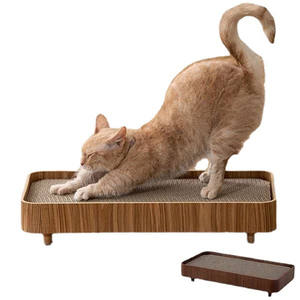Antiscivolo in legno per animali domestici con cuccia per cani con cuccia per gatti divano divano per graffiare tavola giocattolo - Product Image 1
