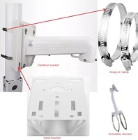 1 support métallique universel de vidéosurveillance et support de montage de poteau de machine à billes pour support de montage de panneau de caméra de vidéosurveillance