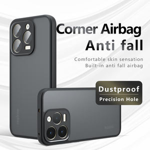 Funda Protectora Mate para Teléfono <span class=keywords><strong>Realme</strong></span> 15T 5G 14 Pro GT 5 Neo 6SE 7 8 7T Narzo 70, Carcasa Trasera Rígida de PC Transparente y TPU - Product Image 3