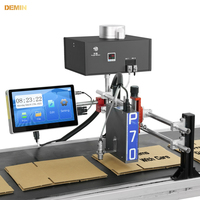 Printer Inkjet UV Karakter Besar New Demin P70 Semi-Otomatis Layar Sentuh 100m/menit Piezoelektrik 360dpi Multi-Konektivitas