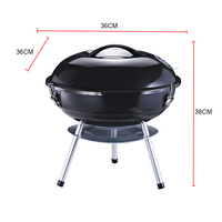 Barbecue au charbon de bois portable pliable en acier et métal de style coréen moderne, type Parrilla Santa Maria argentin, pour usage extérieur