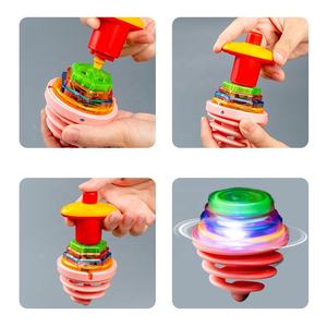 Jouets classiques Offre Spéciale allument clignotant jouet jouets enfants pour jouer à l'intérieur Gyro musical rebondissant Gyroscope <span class=keywords><strong>toupie</strong></span> - Product Image 4